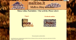 Desktop Screenshot of malkine.lt